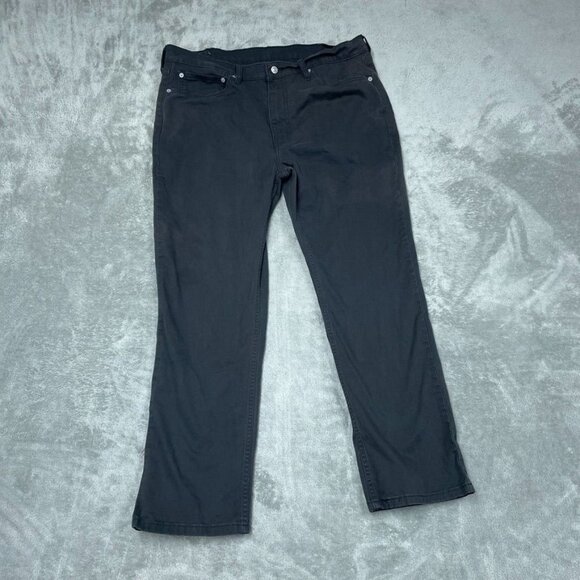Levis 514 Mens Pants W38 L29 Straight Fit Stretch Black a0533 - Picture 1 of 8